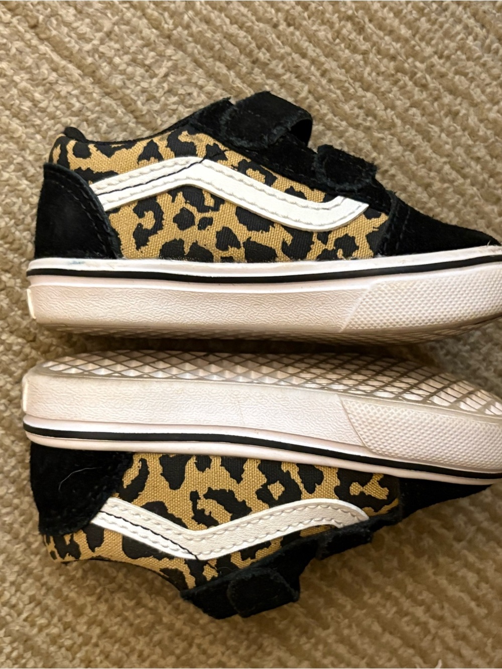 VANS Kids Leopard Print Low-Top Sneakers